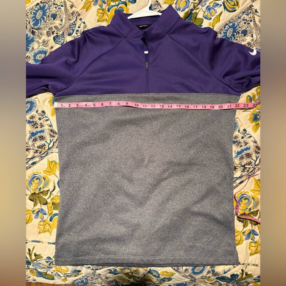 Men’s Nike Two-Tone Purple and Gray Pullover, Size Medium - Picture 5 of 8